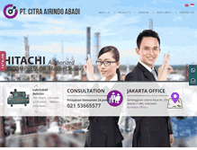 Tablet Screenshot of citraairindoabadi.com